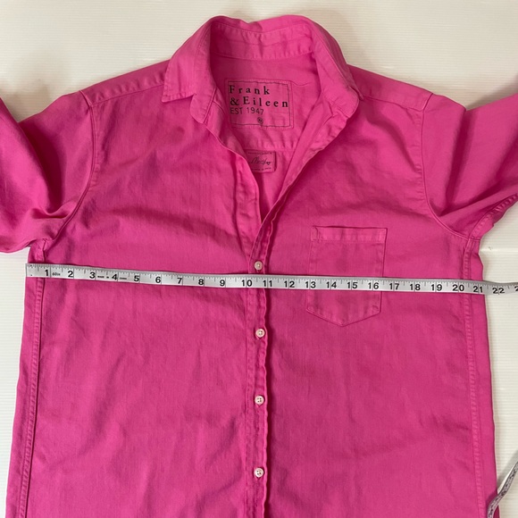 Frank & Eileen Mary Shirt Dress Bright Pink Size XS - Picture 4 of 6